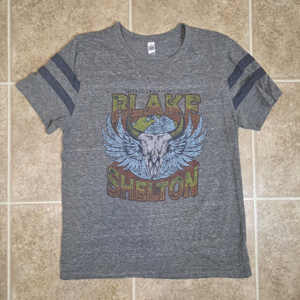 Alternative Gray Blake Shelton Tour XL T-Shirt